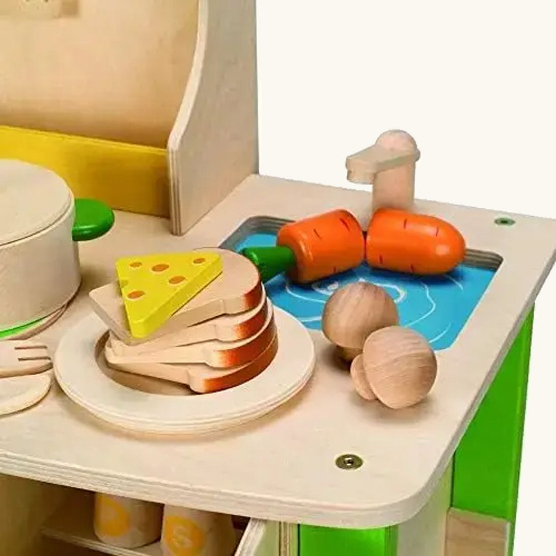 Kid's Wooden Play Kitchen