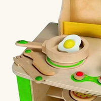 Kid's Wooden Play Kitchen