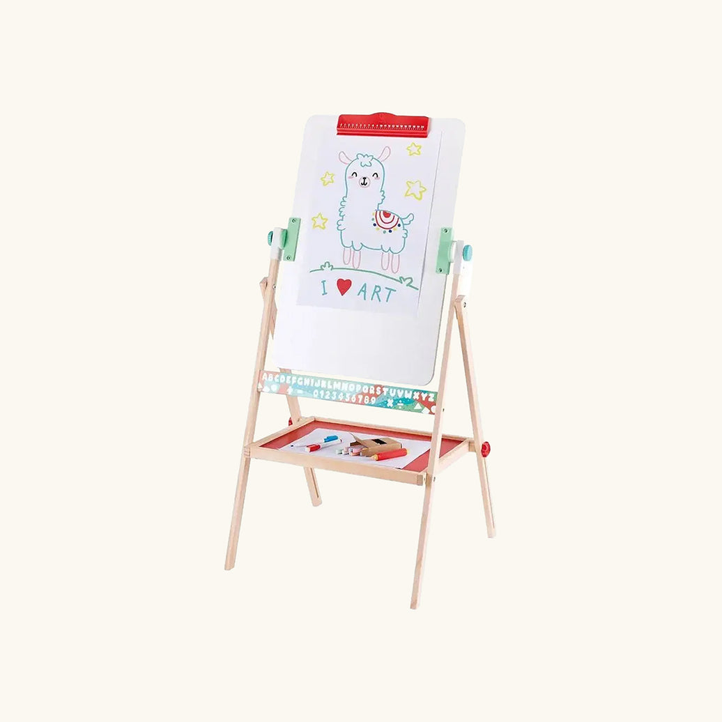 Foldable Double-Sided Free Standing Blackboard & Whiteboard