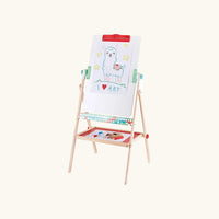 Foldable Double-Sided Free Standing Blackboard & Whiteboard