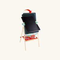 Foldable Double-Sided Free Standing Blackboard & Whiteboard